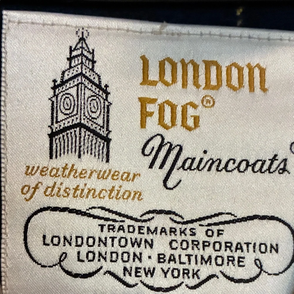 London Fog Beige Trench Coat with Belt - Picture 2 of 6